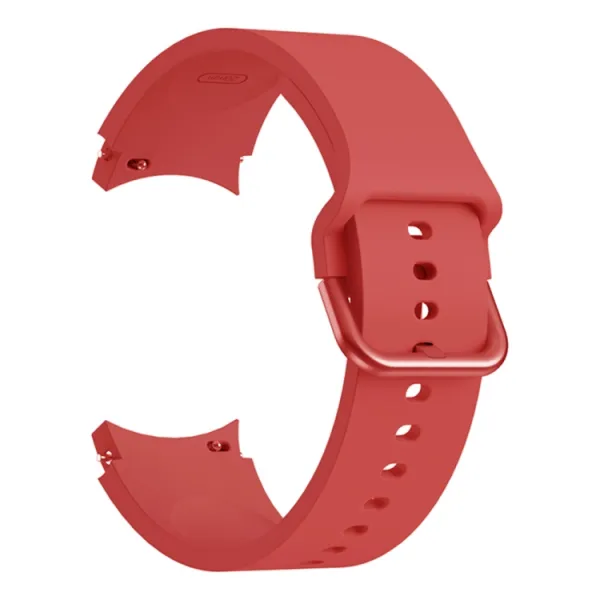 SILICONE Remienok Samsung Galaxy Watch 4 (40 / 44mm) 4 Classic (42 / 46mm) svetločervený
