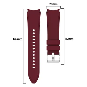 SOFT Remienok pre Samsung Galaxy Watch 4 (40 / 44mm) 4 Classic (42 / 46mm) bordový