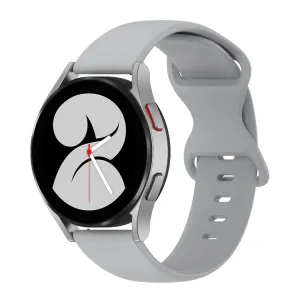 BUTTERFLY Silikónový remienok  Samsung Galaxy Watch 4 (40 / 44mm) 4 Classic (42 / 46mm) šedý