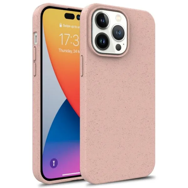 ECO RUBBER Ochranný obal Apple iPhone 14 Pro Max ružový