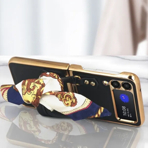 GKK HANDBAG Ochranný obal Samsung Galaxy Z Flip 3 5G biely