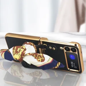 GKK HANDBAG Ochranný obal Samsung Galaxy Z Flip 3 5G biely