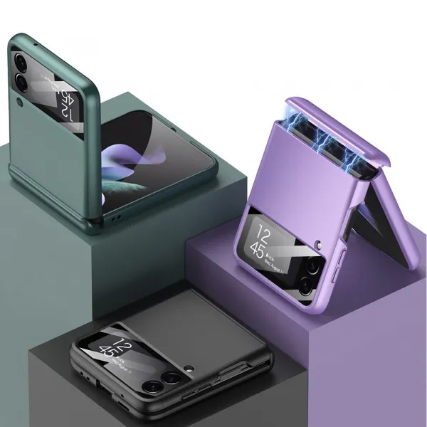 GKK MAGNETIC Plastový obal Samsung Galaxy Z Flip4 5G modrý