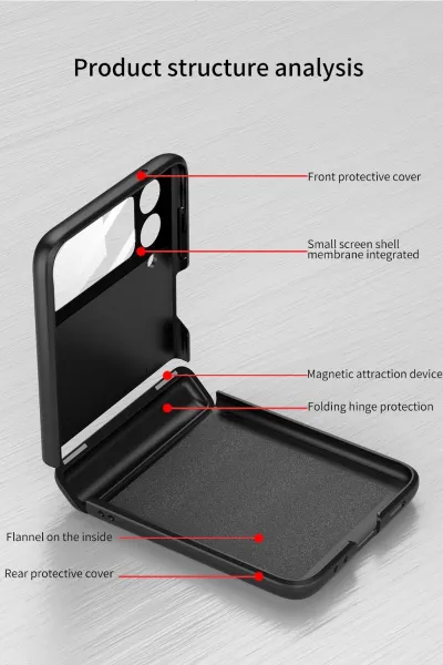 GKK MAGNETIC Plastový obal Samsung Galaxy Z Flip4 5G modrý