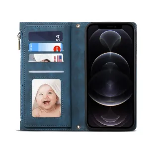 RFID Peňaženkové puzdro pre Apple iPhone 14 Pro Max modré