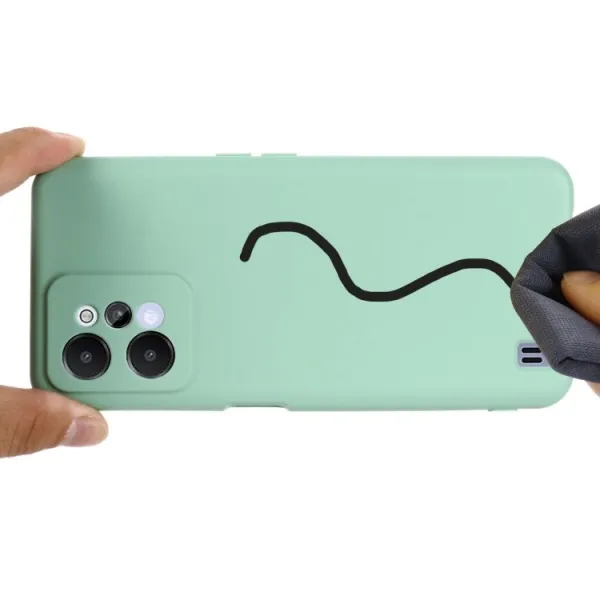 RUBBER Ochranný kryt pre Realme C31 zelený