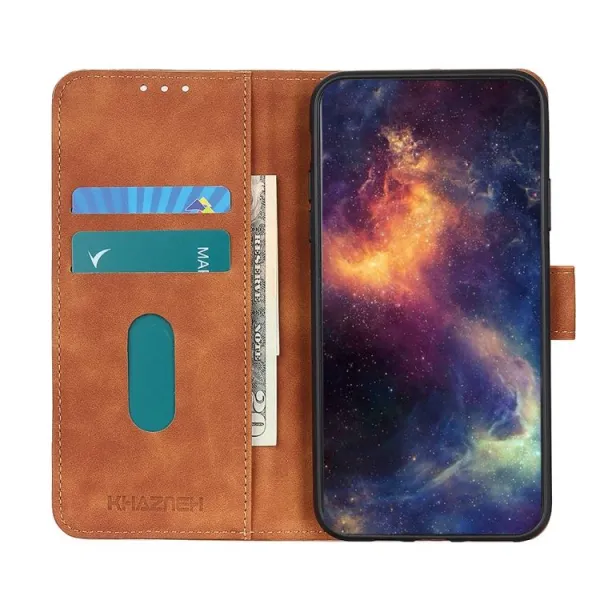 KHAZNEH Peňaženkový kryt pre Huawei nova Y90 hnedý