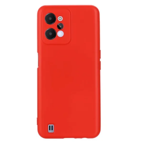 RUBBER Ochranný kryt pre Realme C31 červený