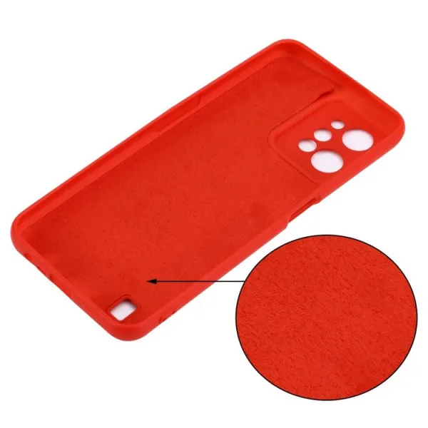 RUBBER Ochranný kryt pre Realme C31 červený