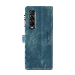 WALLET Ochranný kryt s peňaženkou 2v1 pre Samsung Galaxy Z Fold4 5G modrý