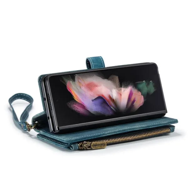 WALLET Ochranný kryt s peňaženkou 2v1 pre Samsung Galaxy Z Fold4 5G modrý