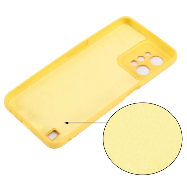 RUBBER Ochranný kryt pre Realme C31 žltý