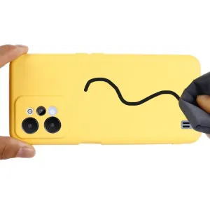 RUBBER Ochranný kryt pre Realme C31 žltý