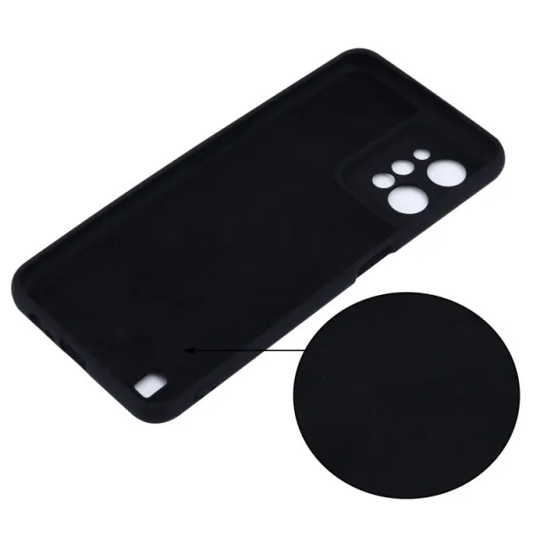 RUBBER Ochranný kryt pre Realme C31 čierny