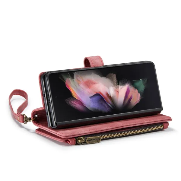 WALLET Ochranný kryt s peňaženkou 2v1 pre Samsung Galaxy Z Fold4 5G červený