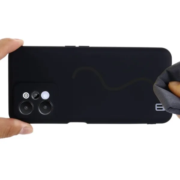 RUBBER Ochranný kryt pre Realme C31 čierny