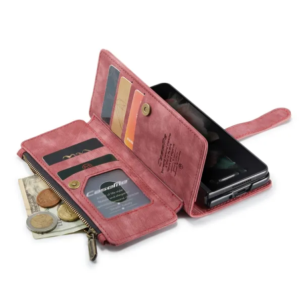 WALLET Ochranný kryt s peňaženkou 2v1 pre Samsung Galaxy Z Fold4 5G červený