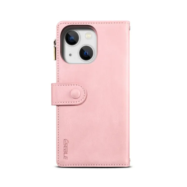 RFID Peňaženkové puzdro pre Apple iPhone 14 ružové