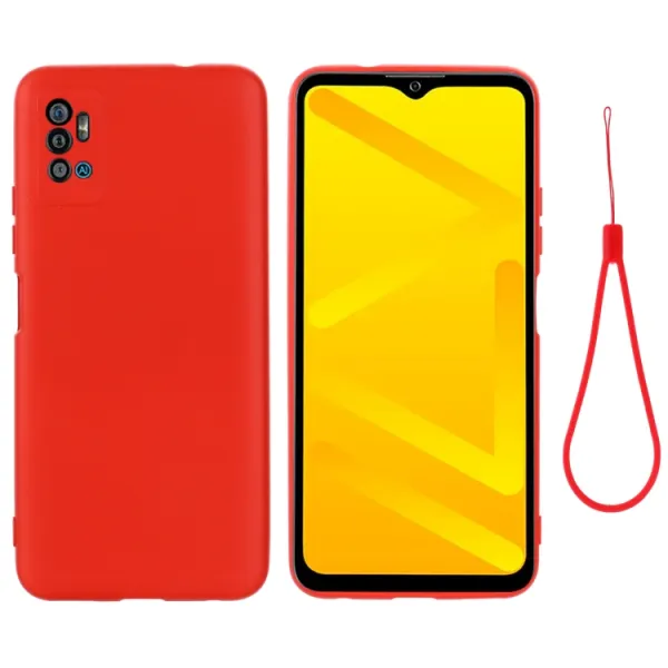 RUBBER Ochranný kryt pre ZTE Blade A51 2020 červená