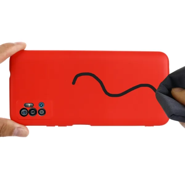 RUBBER Ochranný kryt pre ZTE Blade A51 2020 červená