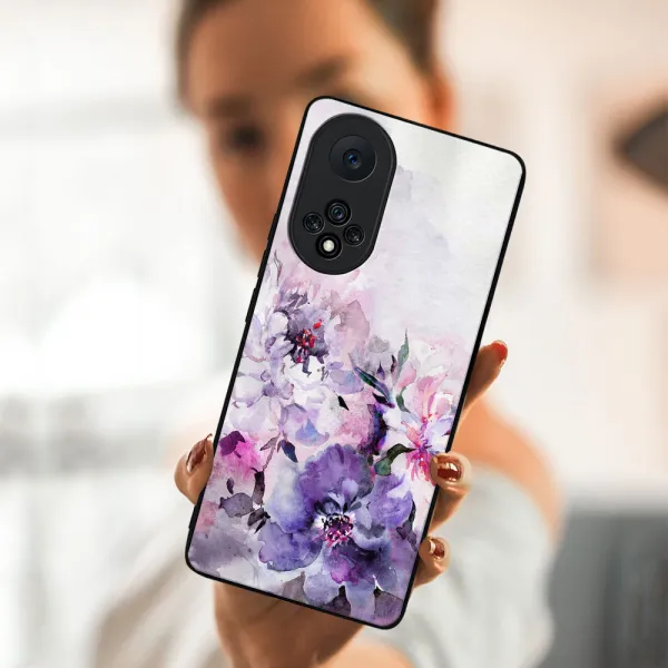 MY ART Silikónový obal Honor 50 / Huawei Nova 9 -PEONIES (156)