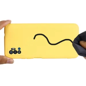RUBBER Ochranný kryt pre ZTE Blade A51 2020 žltá