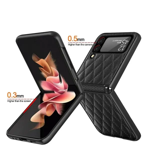 LATTICE Ochranný obal pre Samsung Galaxy Z Flip4 5G zelený