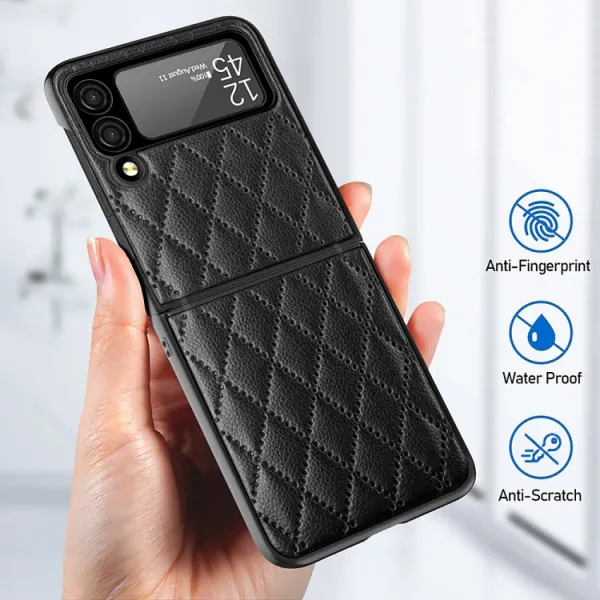 LATTICE Ochranný obal pre Samsung Galaxy Z Flip4 5G zelený