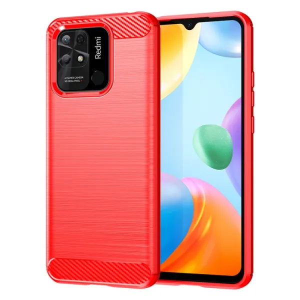 FLEXI TPU Kryt pre Xiaomi Redmi 10C červený