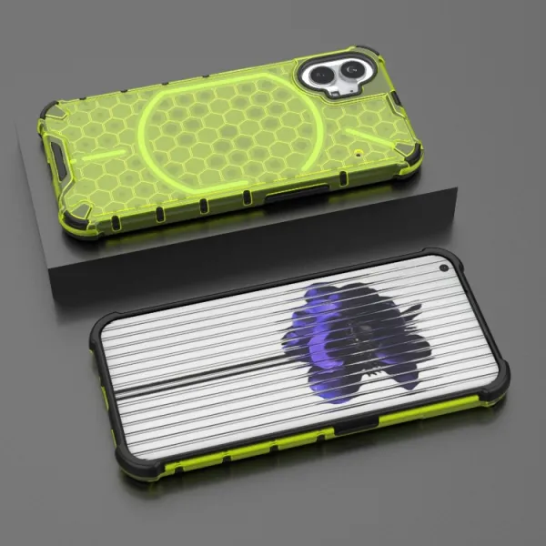 HONEYCOMB Ochranný kryt Nothing Phone 1 zelený