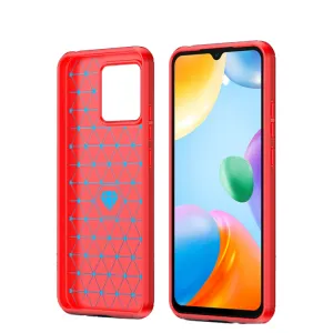 FLEXI TPU Kryt pre Xiaomi Redmi 10C červený