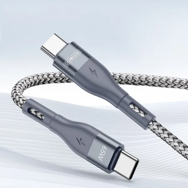 DUZZONA 60W Kábel USB Typ-C - USB Typ-C 1m šedý