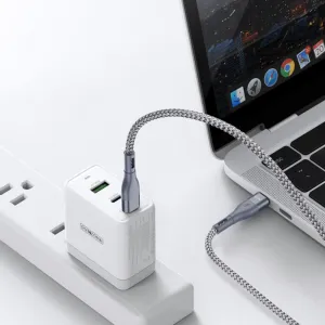 DUZZONA 60W Kábel USB Typ-C - USB Typ-C 1m šedý