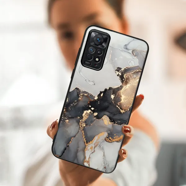 MY ART Ochranný obal Xiaomi Redmi Note 11 / Note 11S -GREY MARBLE (140)