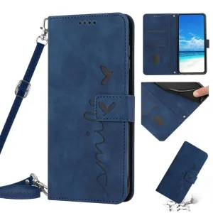 ART SMILE Peňaženkový kryt so šňúrkou Tecno Camon 18 modrý