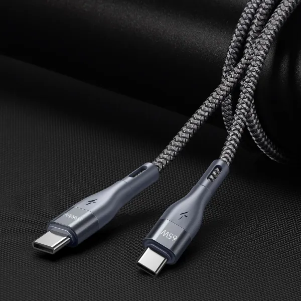 DUZZONA 60W Kábel USB Typ-C - USB Typ-C 1m šedý