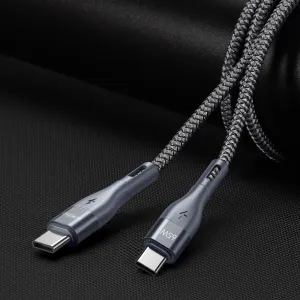 DUZZONA 60W Kábel USB Typ-C - USB Typ-C 1m šedý