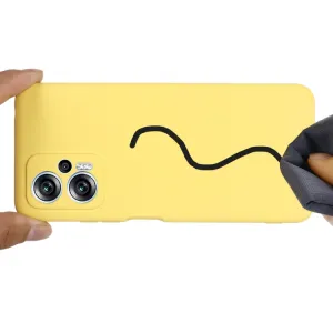 RUBBER Ochranný kryt pre Xiaomi Poco X4 GT žltý