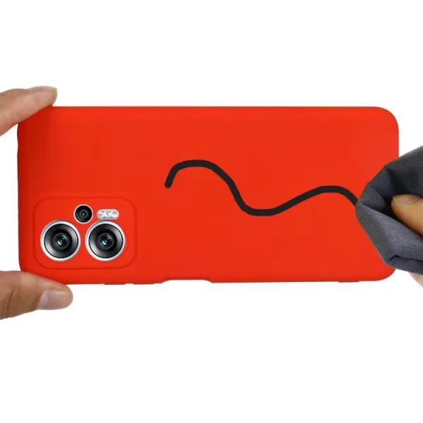 RUBBER Ochranný kryt pre Xiaomi Poco X4 GT červený