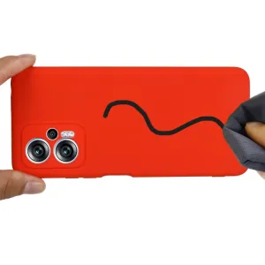 RUBBER Ochranný kryt pre Xiaomi Poco X4 GT červený