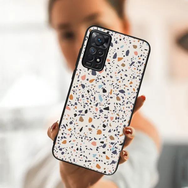 MY ART Ochranný obal Xiaomi Redmi Note 11 / Note 11S -BEIGE TERRAZZO (162)