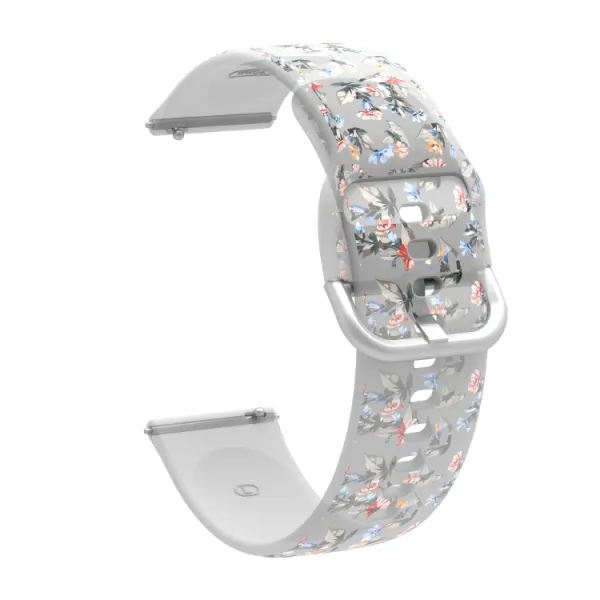 ART Silikónový remienok Samsung Galaxy Watch 5 (40mm / 44mm) 5 Pro 45mm BLUE FLOWER