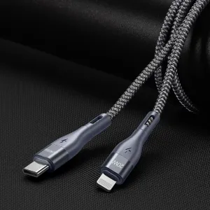 DUZZONA 20W Kábel USB Typ-C - Lightning 1m šedý