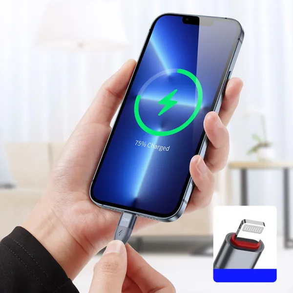 DUZZONA 20W Kábel USB Typ-C - Lightning 1m šedý