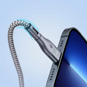 DUZZONA 20W Kábel USB Typ-C - Lightning 1m šedý