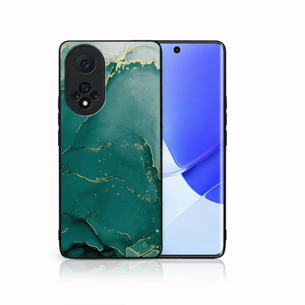 MY ART Silikónový obal Honor 50 / Huawei Nova 9 -GREEN MARBLE (145)