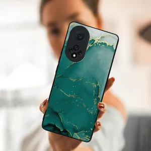 MY ART Silikónový obal Honor 50 / Huawei Nova 9 -GREEN MARBLE (145)