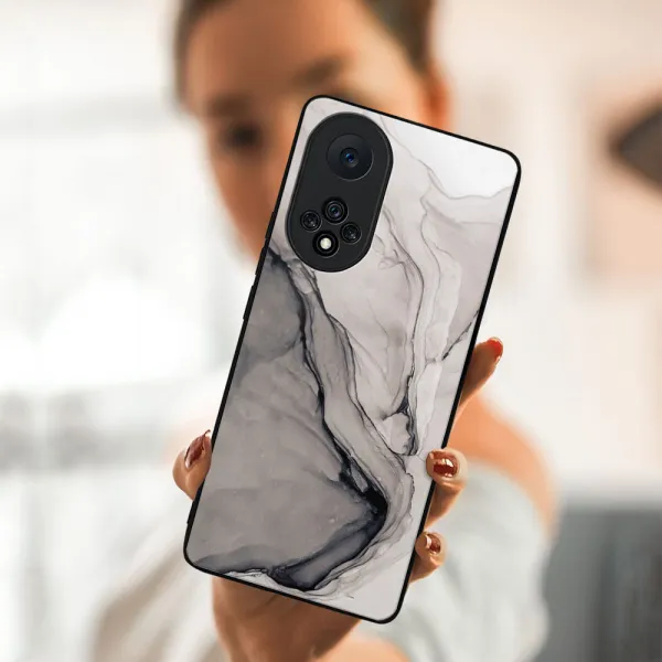 MY ART Silikónový obal Honor 50 / Huawei Nova 9 -BLACK INK (146)