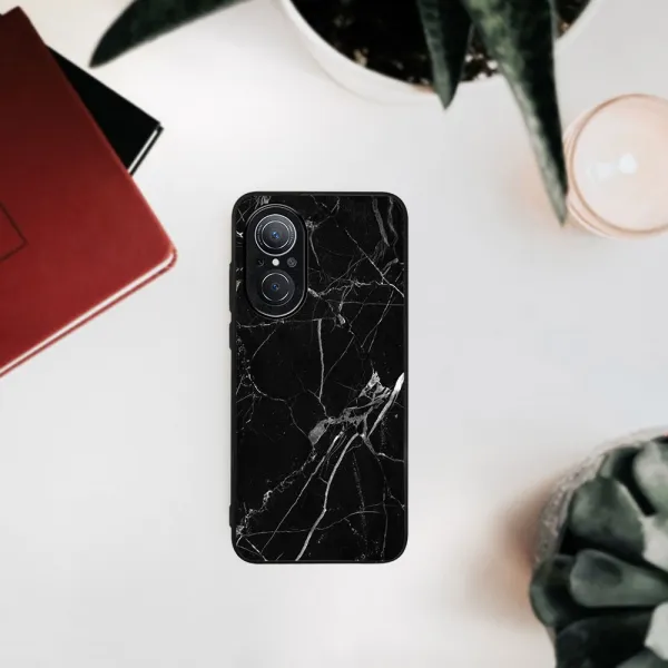 MY ART Ochranný obal Huawei Nova 9 SE -BLACK MARBLE (142)