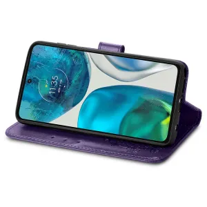ART Peňaženkový kryt Motorola Moto G42 FLOWERS fialový